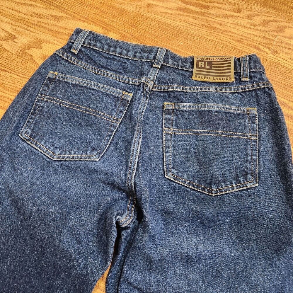 Polo by Ralph Lauren Dark Blue Wide Leg Jeans - Picture 7 of 8